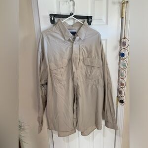 5.11 Tactical Series Long‎ Sleece Shirt Mens Size 3XL Cotton tan